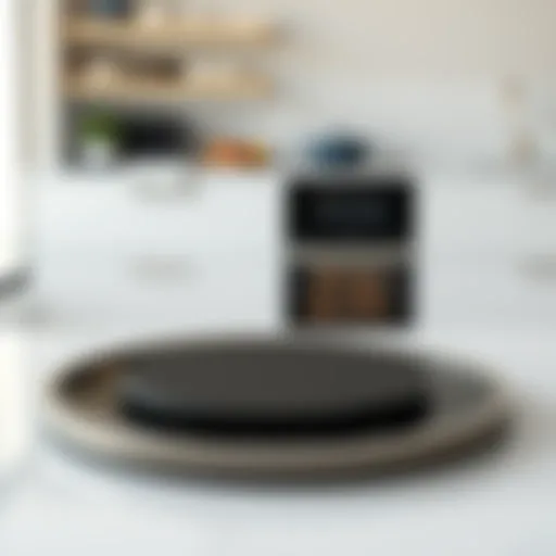 Sleek Round Induction Cooktop Elegant round induction cooktop showcasing sleek design and modern functionality