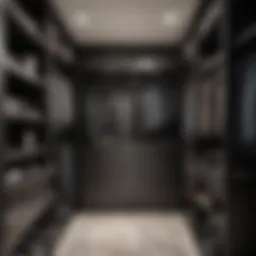 Elegant rubber closet design showcasing contemporary aesthetics