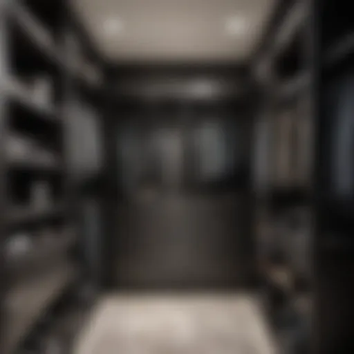Elegant rubber closet design showcasing contemporary aesthetics