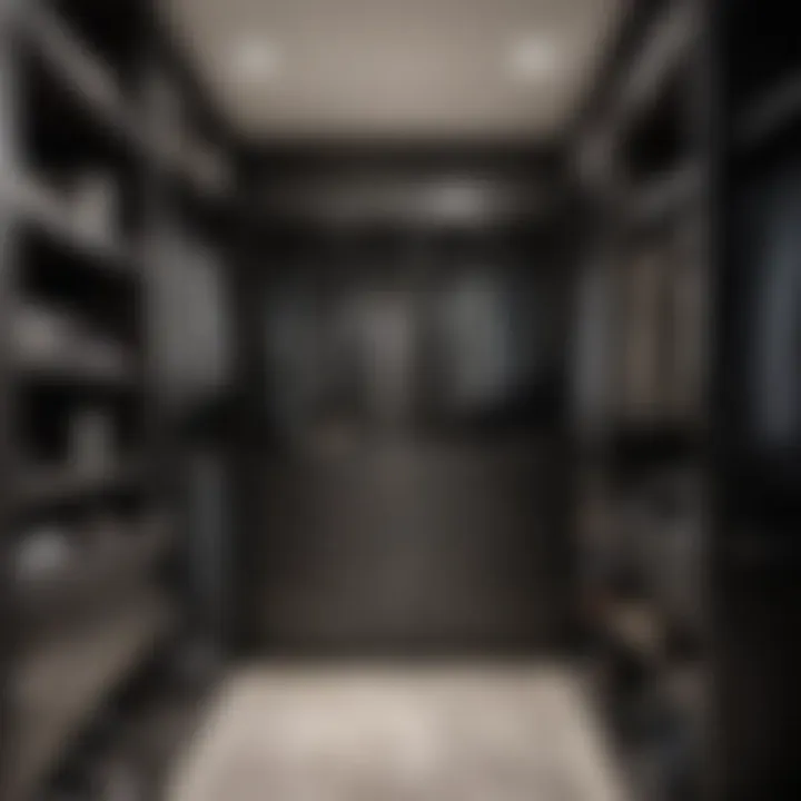Elegant rubber closet design showcasing contemporary aesthetics