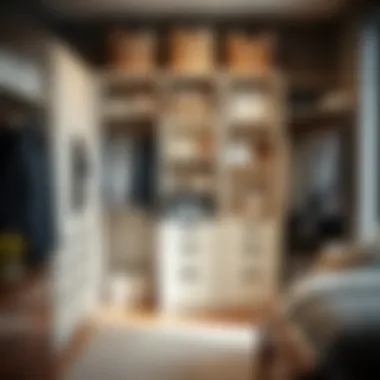 Customized short closet organizer tailored for unique storage needs