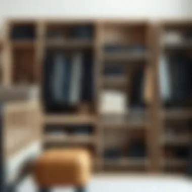 Variety of materials used in short closet organizers showcasing design adaptability