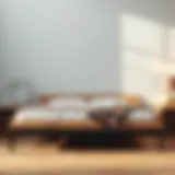 Elegant single bed platform base showcasing contemporary design