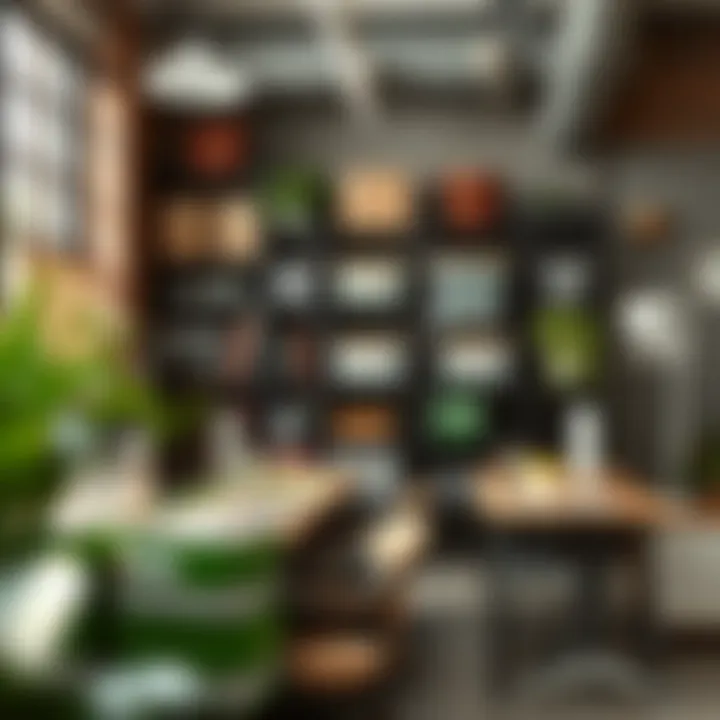 Practical application of Skadis containers in a modern workspace environment