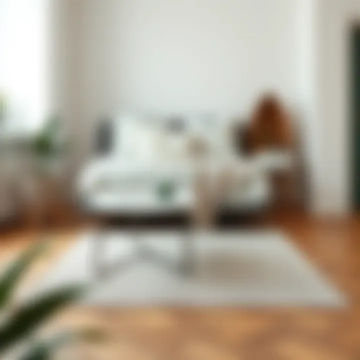 Minimalist Space Adorned with Stoense Rug A beautifully designed Stoense rug in a minimalist space