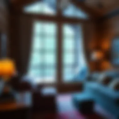 Stylish window treatments that blend with log home architecture.