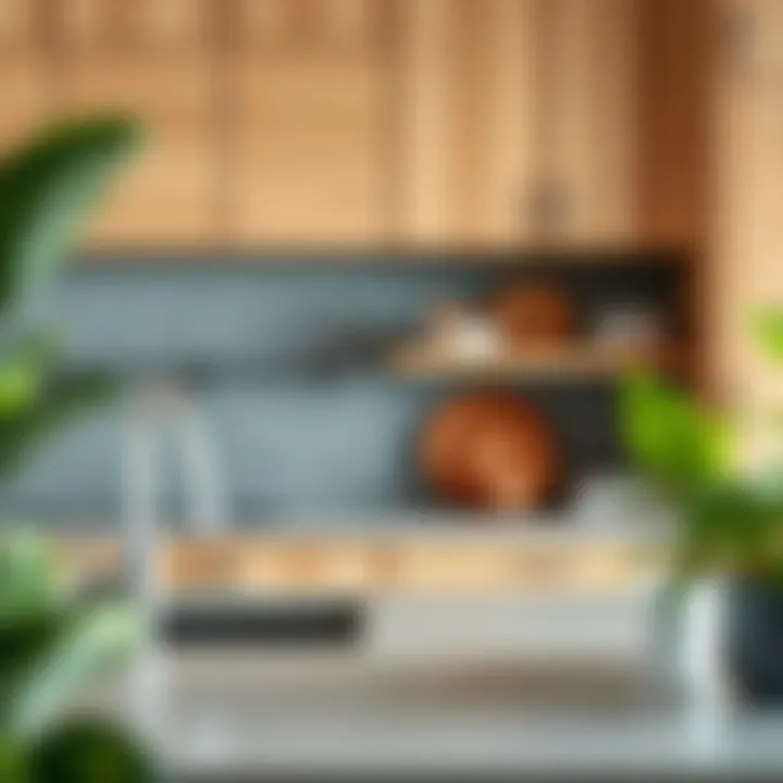 Sustainable materials used in modern cutting board cupboards