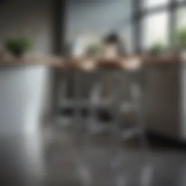 Ergonomic Features of Tall Table Stools An ergonomic tall table stool with adjustable height features