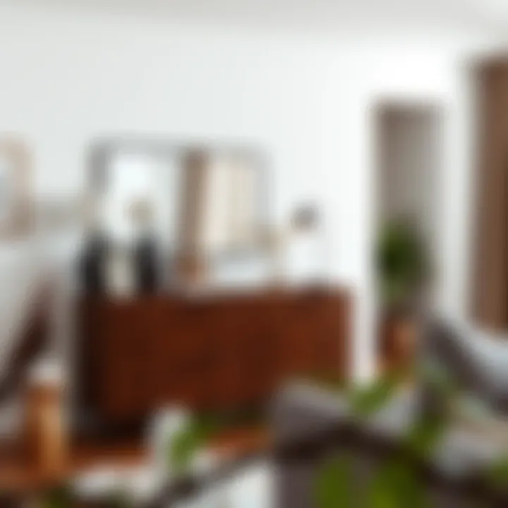 Elegant Chocolate Brown Dresser in a Contemporary Setting Elegant chocolate brown dresser in a modern living room