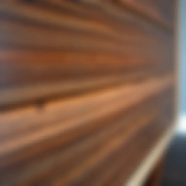 Close-Up of Rich Chocolate Brown Wood Grain Close-up of the texture of chocolate brown wood