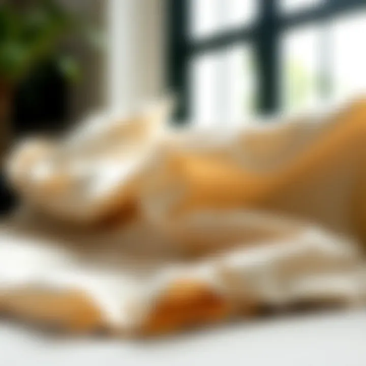 Sustainable linen fabric showcasing eco-friendly design