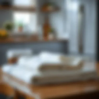 Understanding Towel Sizes Different sizes of kitchen towels laid out for comparison