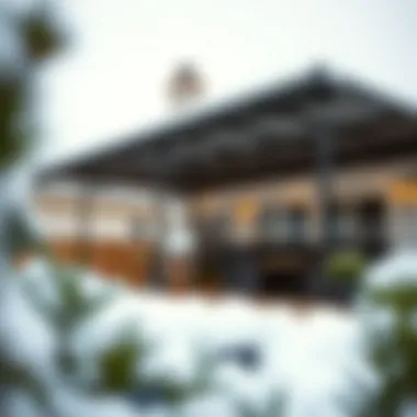 Durable Metal Patio Cover Durable metal patio cover with snow protection