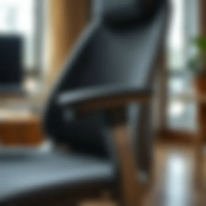 Ergonomic Design for Enhanced Comfort Close-up of ergonomic features in a craft chair