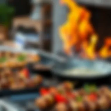 An array of grilled dishes highlighting culinary techniques