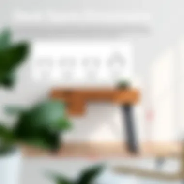 Desk Types Dimensions Diagram showing the dimensions of various desk types