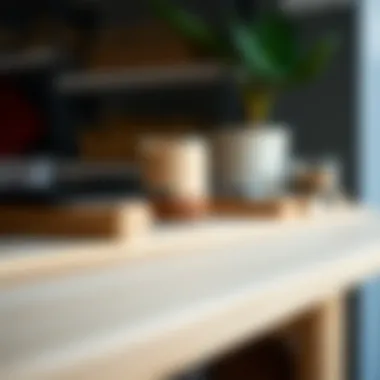 Sustainable Materials in Furniture Production A close-up of sustainable materials used in furniture production