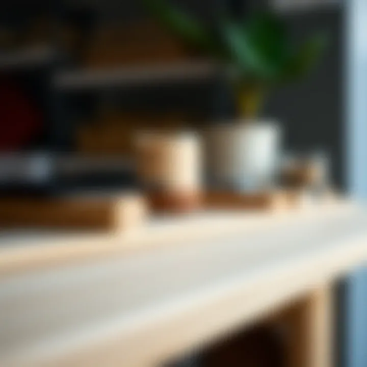 Sustainable Materials in Furniture Production A close-up of sustainable materials used in furniture production