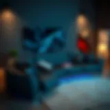 A sleek, modern gaming couch design blending style and comfort