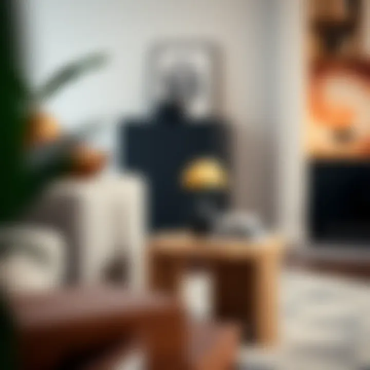 Aesthetic Appeal of C-side End Table in Chic Interior Aesthetic appeal of a C-side end table in a chic interior