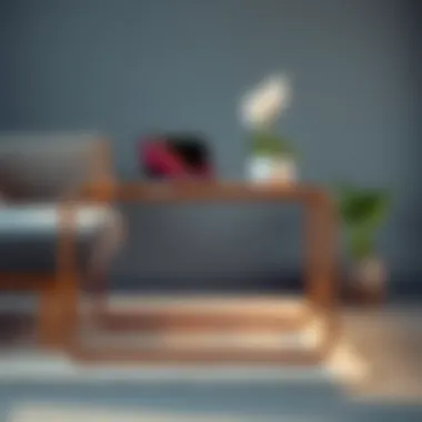 Ergonomic C-side End Table Enhancing Workspace Functionality Ergonomic C-side end table enhancing workspace functionality