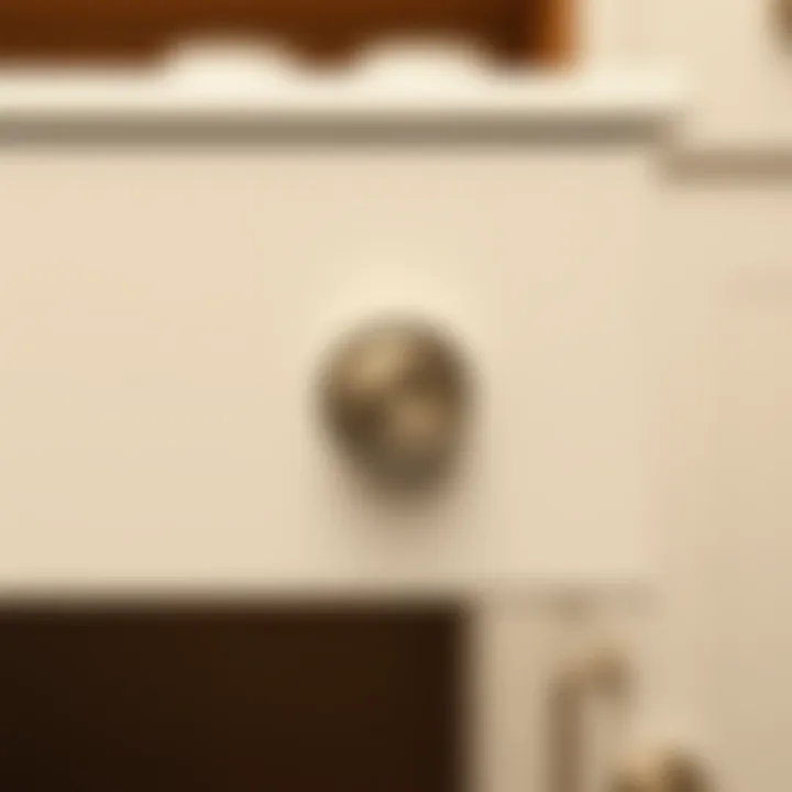 Cup drawer pull enhancing the aesthetic of contemporary cabinetry