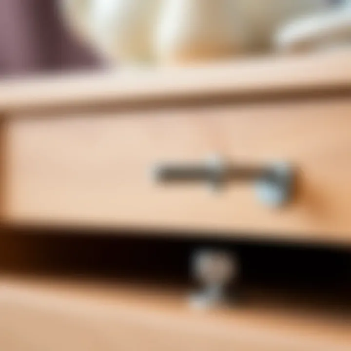 Close-up of single-screw installation mechanism