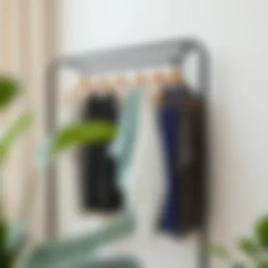 Eco-Friendly Materials in Hanger Rack Eco-friendly materials used in a movable hanger rack