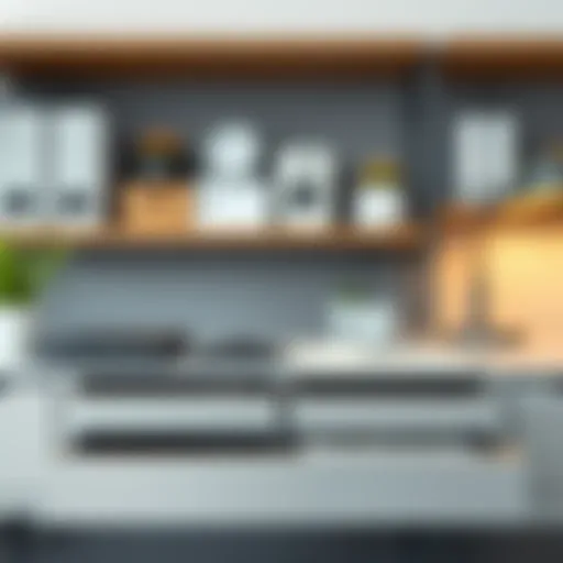 Enhancing Workspace Efficiency Sleek steel drawer organizers enhancing workspace efficiency