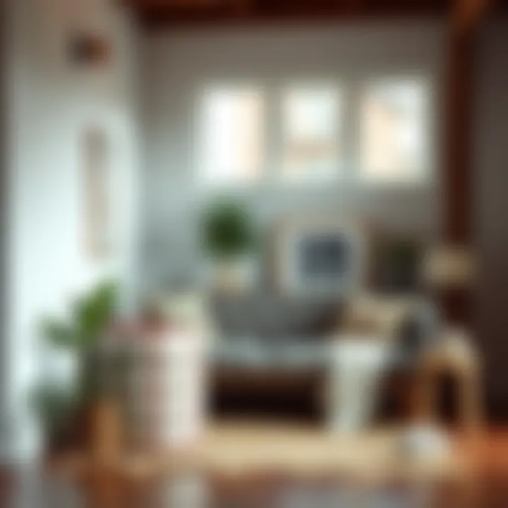 Cozy corner with a budget-friendly couch and decor