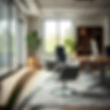 Sustainable Choices for Modern Offices Sustainable small side chair in a chic office environment