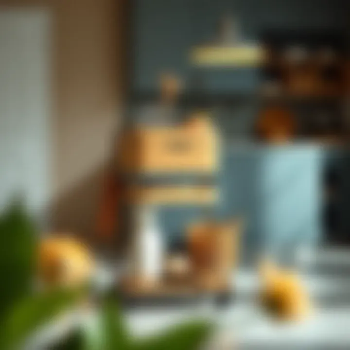 Stylish kitchen trolley with integrated storage