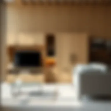 Modern Aesthetic: L-Shape Cupboards in Living Rooms Stylish L-shape cupboard in a modern living room setting