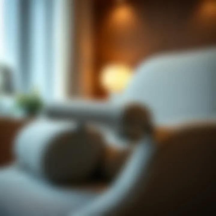 Ergonomic Design Elements Close-up of ergonomic features in a convertible chair