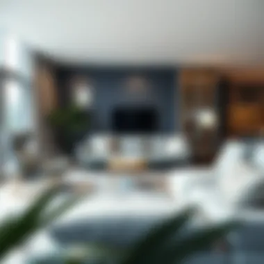 Versatile Living Room Modern living space showcasing convertible furniture