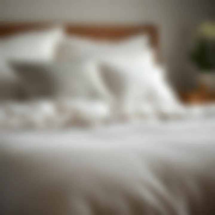 Duvet Insert Care Instructions Care instructions for maintaining duvet inserts illustrated with symbols