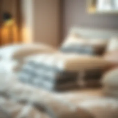 Types of Duvet Inserts Different types of duvet inserts displayed on a bed