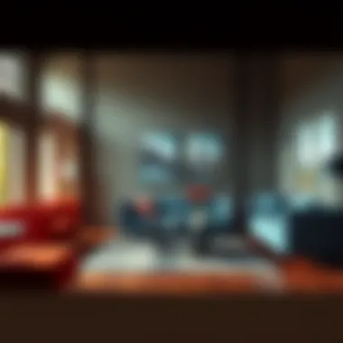 Stylish arrangement of four seasons sofas across different seasonal themes