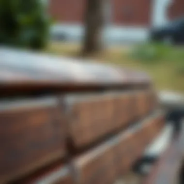 Materials That Define Cost in Bench Manufacturing Close-up of materials used in park benches