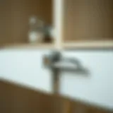 Close-up view of a high-quality silent drawer slide mechanism