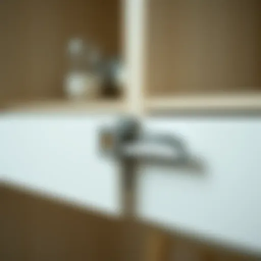 Close-up view of a high-quality silent drawer slide mechanism