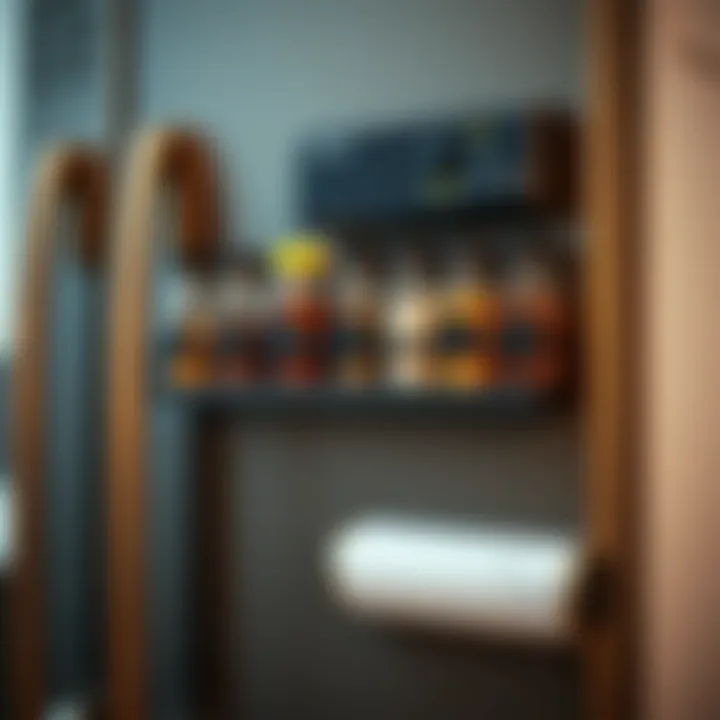 Creative use of magnetic spice containers on a fridge