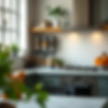 Wall-mounted spice jars in a stylish kitchen setting