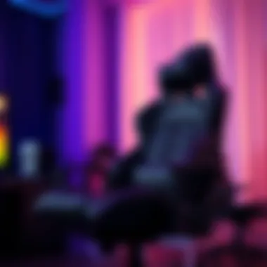 An ergonomic gaming chair highlighting its supportive features