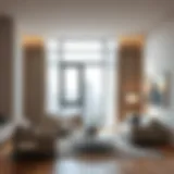 Contemporary L-Shaped Curtain Rod Elegant L-shaped curtain rod in a contemporary living room