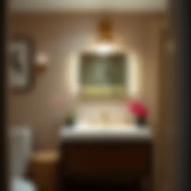 Installation of vanity lights emphasizing precision and technique