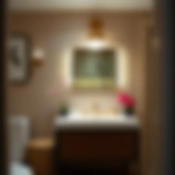 Installation of vanity lights emphasizing precision and technique