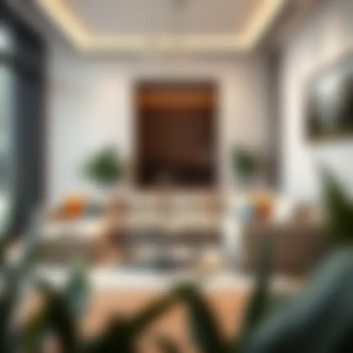 Contemporary sectional sofa enhancing interior space