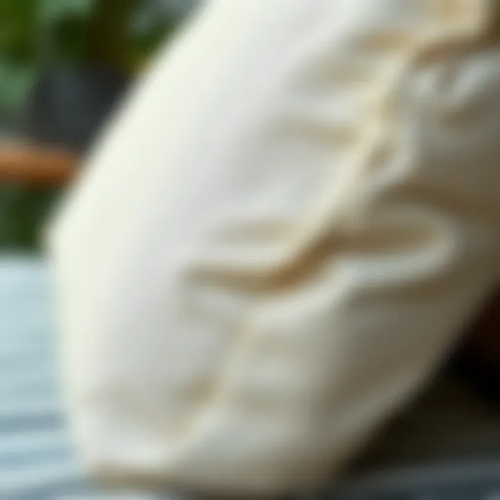 Durable Outdoor Cushion Fabric Close-up of durable fabric used for outdoor cushions