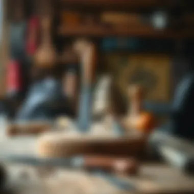 Tools essential for crafting cutting boards from wood